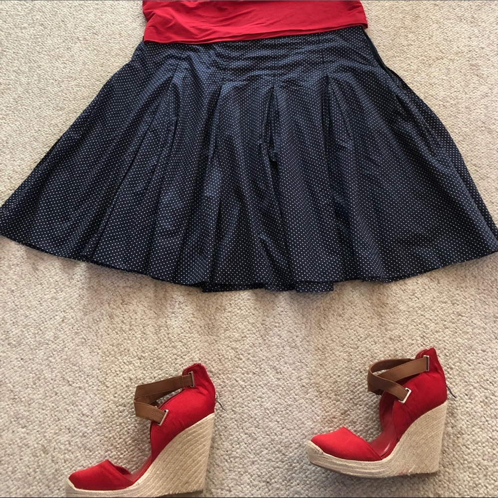 Navy dot Tommy Hilfiger skirt